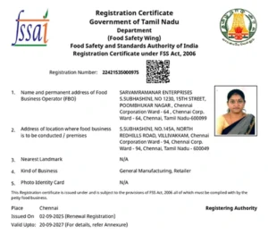 fssai-Sekkadi
