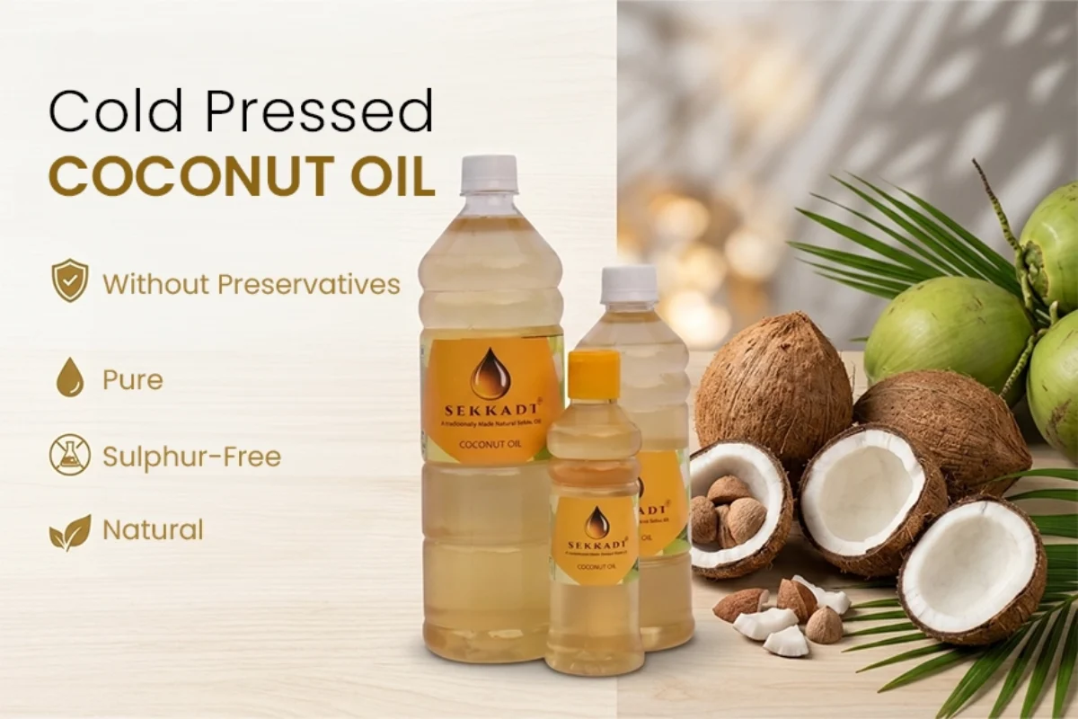 Cold Pressed Coconut Oil Without Preservatives – Pure, Sulphur-Free, and Natural