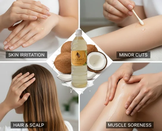 Cold Pressed Coconut Oil for Dry Winter Skin